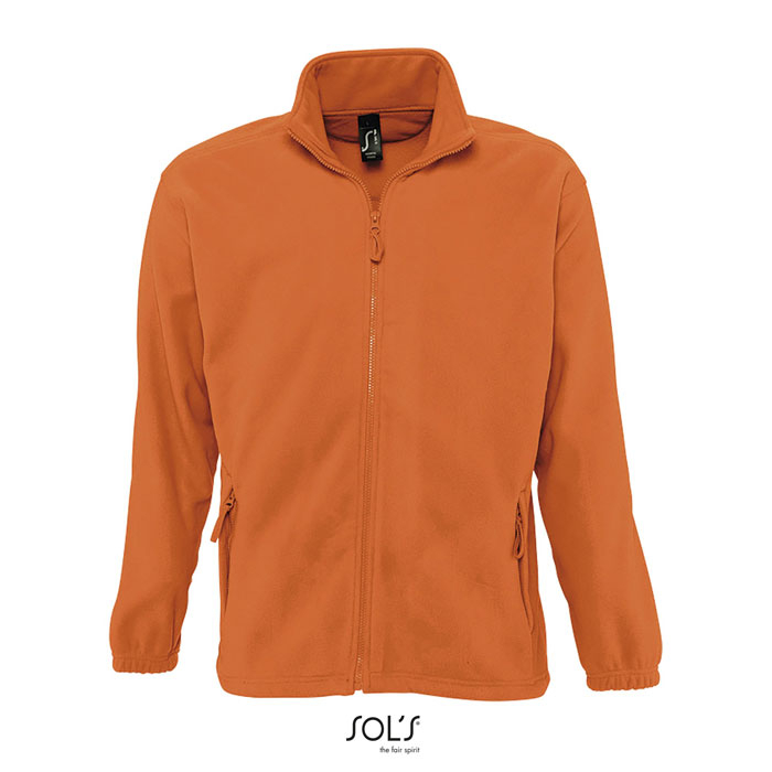 Veste polaire personnalisée homme NORTH Orange 1